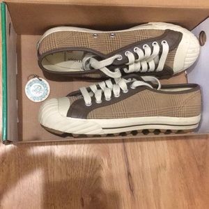 VINTAGE PF Flyers, Brown Plaid, Rigid Edge Sole